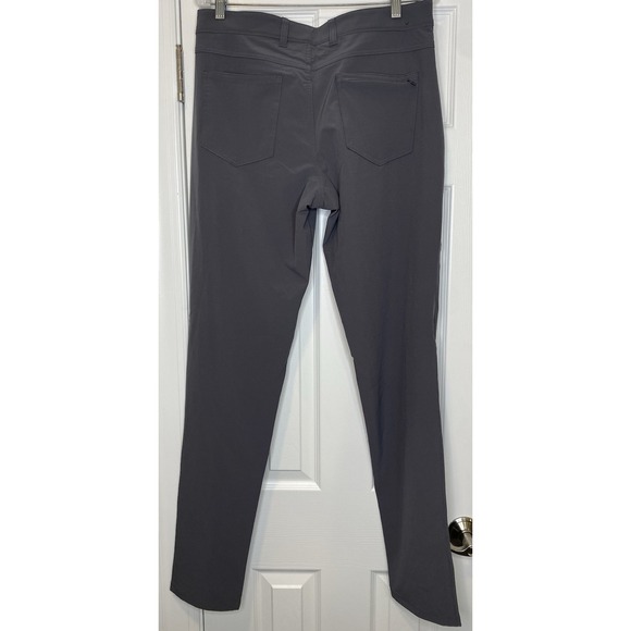 Mizzen and Main Mens Helmsman Slim Performance Stretch Golf Pants Gray 32 Fit 34 - Picture 5 of 6